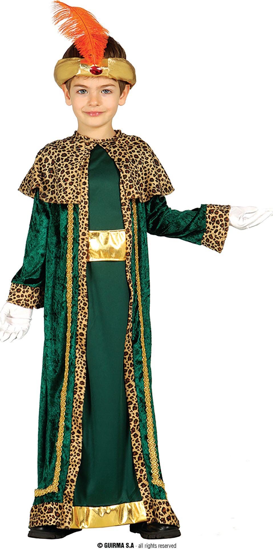 3 Koningen Outfit Kind Groen