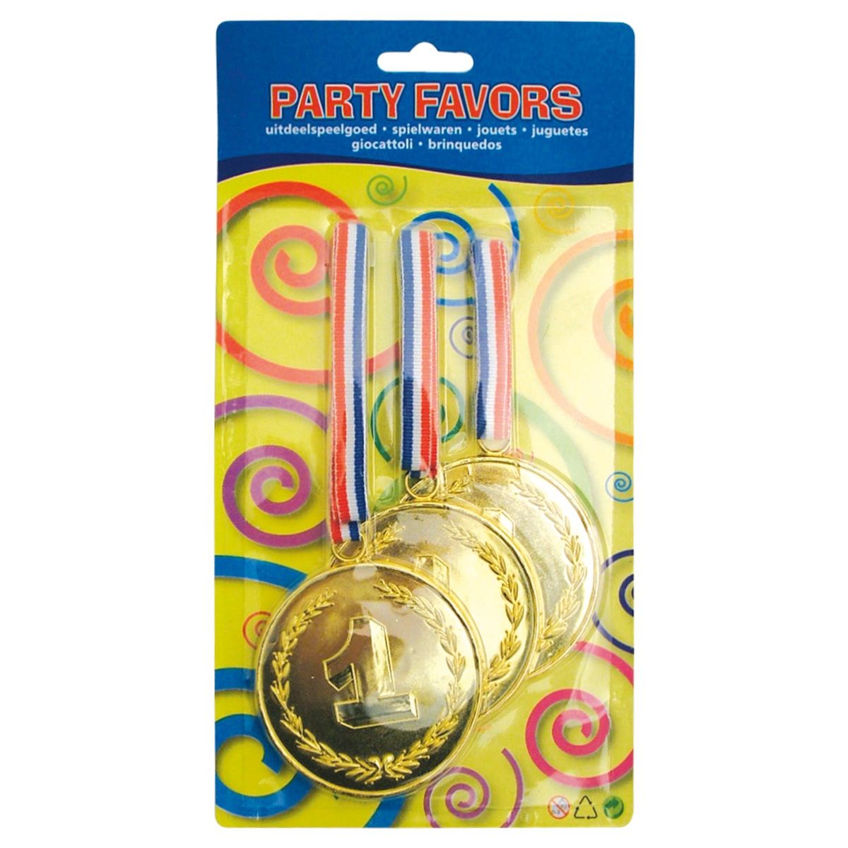 3 Medailles Xl Winnaar Goud