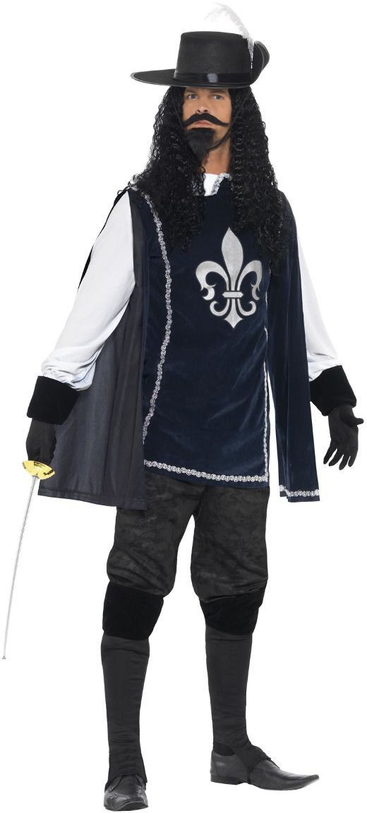 3 Musketiers Mannen Kostuum
