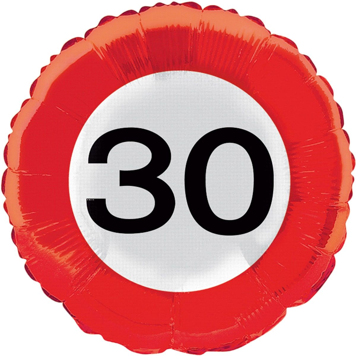 30 Jaar Verkeersbord Folieballon