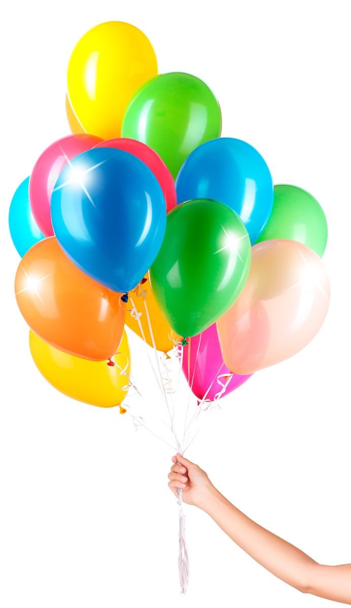 30 meerkleurige metallic ballonnen met lint 23cm