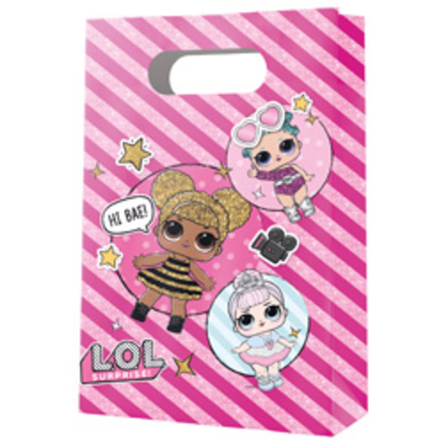 4 L.O.L. Kinderfeestje Uitdeelzakjes