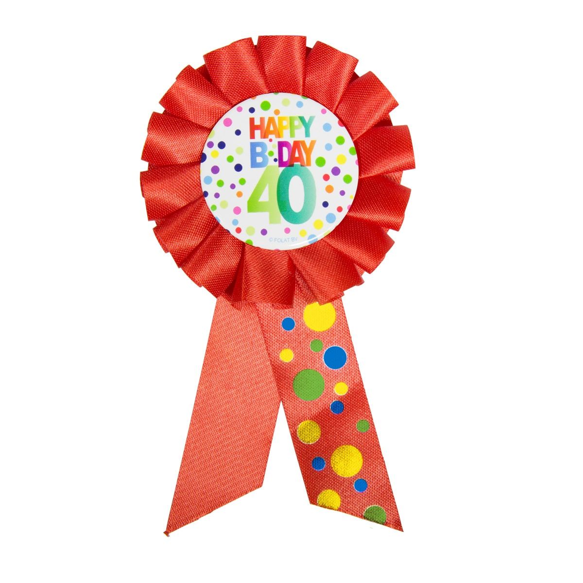 40 Jaar Happy Birthday Stippen Rozet