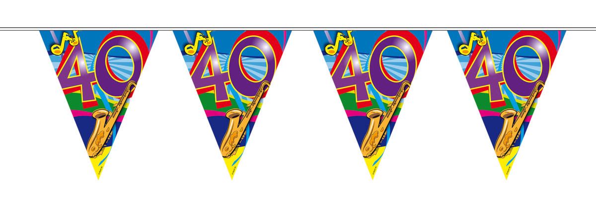 40 jaar verjaardag vlaggenlijn