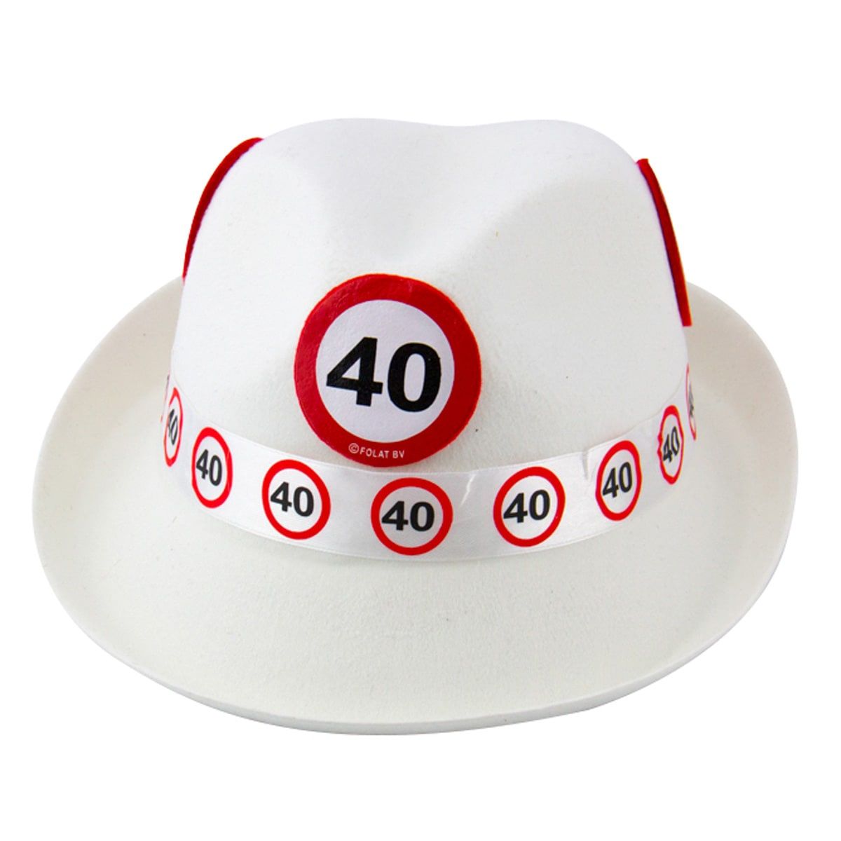 40 Jaar Verkeersbord Party Fedora