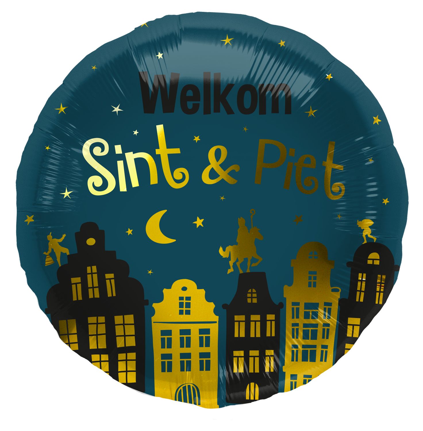 5 December Sint en Piet Folieballon