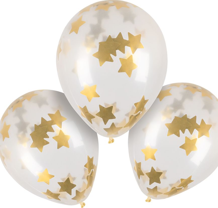 5 Eid Mubarak Latex Confettiballonnen