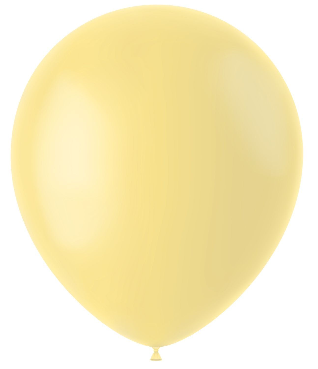 50 ballonnen powder yellow mat 33cm