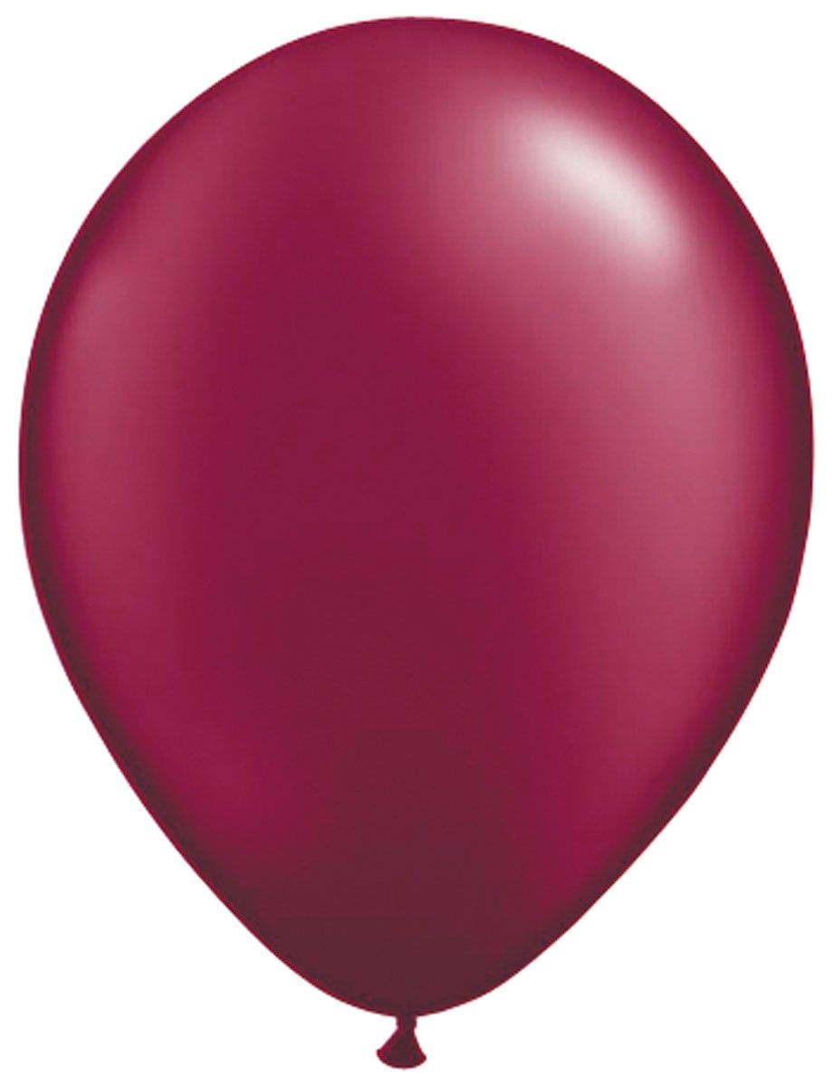 50 burgundy wijnrode ballonnen 30cm