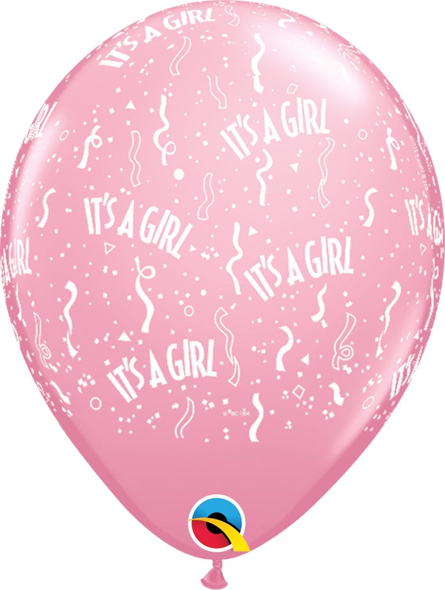50 It's a girl ballonnen 28cm