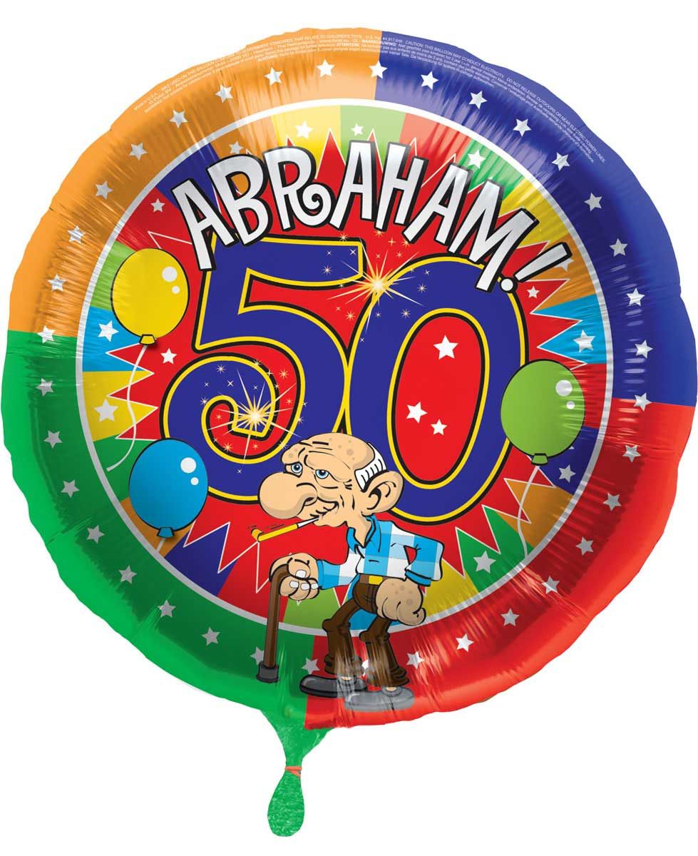 50 Jaar Abraham Knalfeest Folieballon