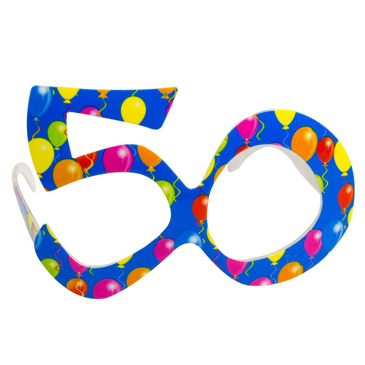 50 jaar ballonnen feest bril blauw