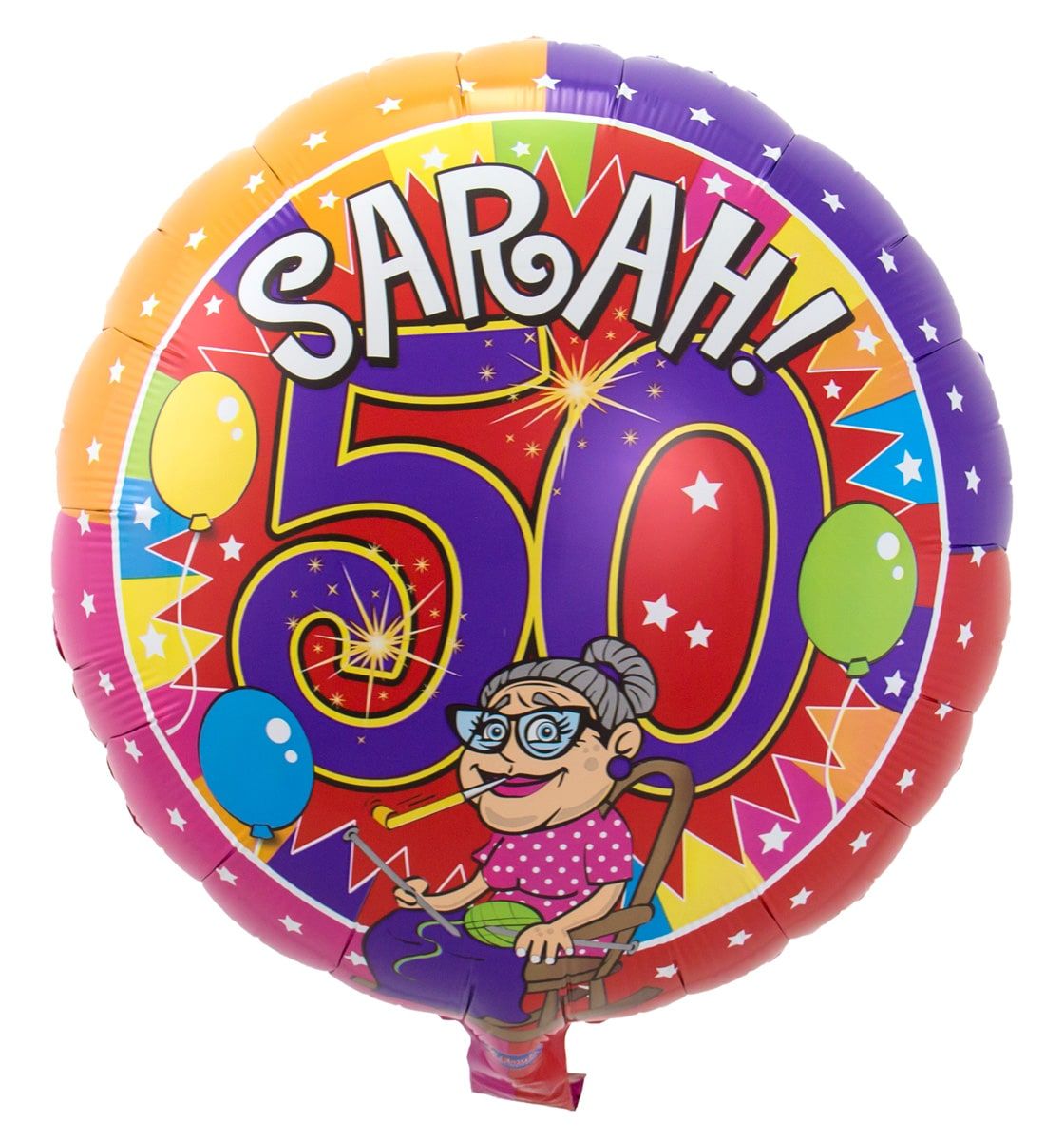 50 Jaar Sarah Knalfeest Folieballon