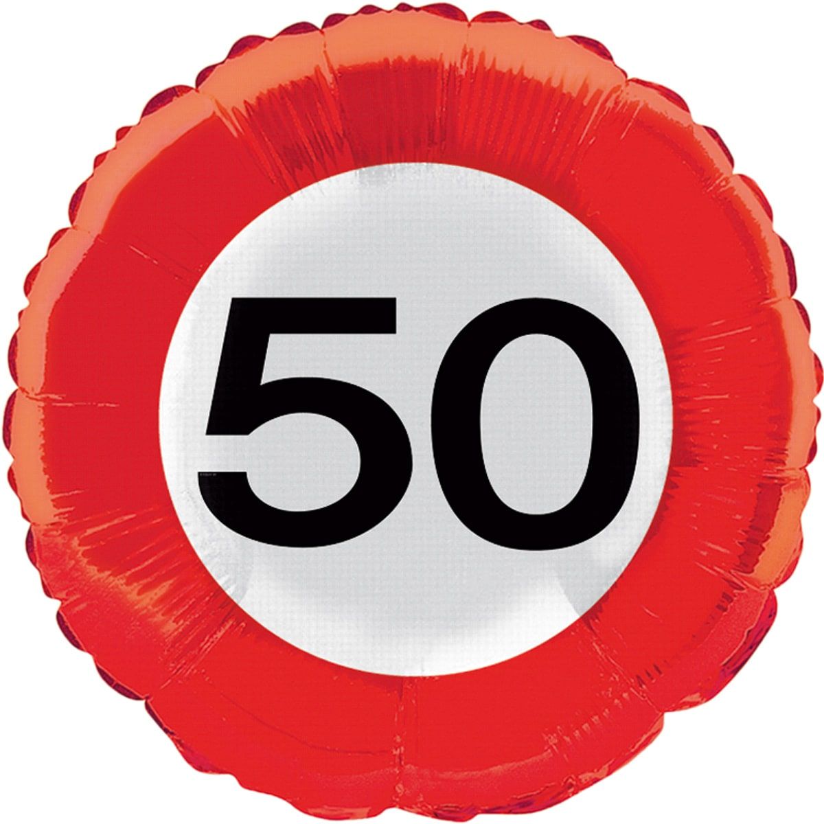 50 Jaar Verkeersbord Folieballon
