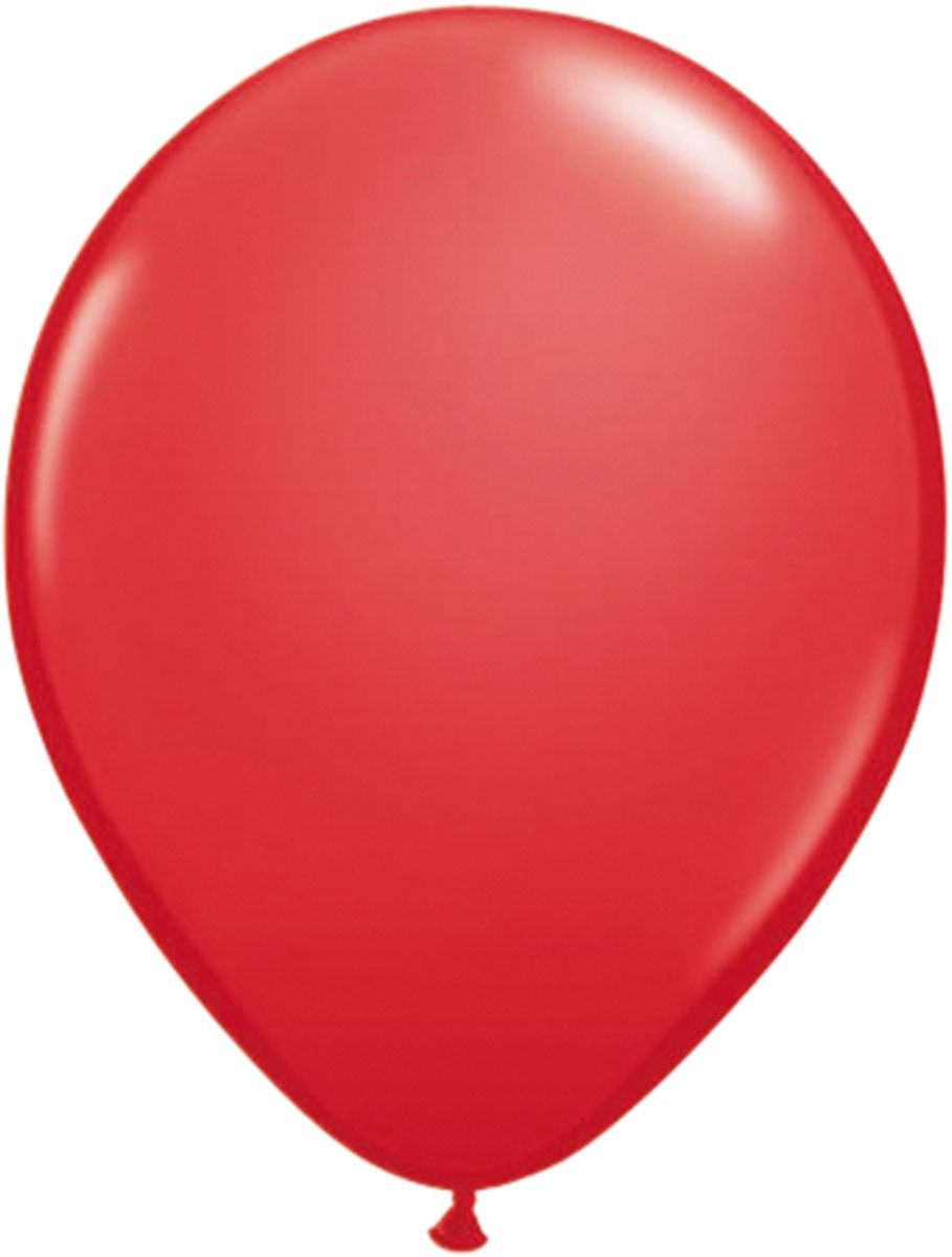 50 robijn rode metallic ballonnen 30cm