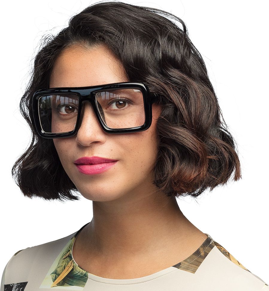 50's Buddy Holly Rock Bril Zwart