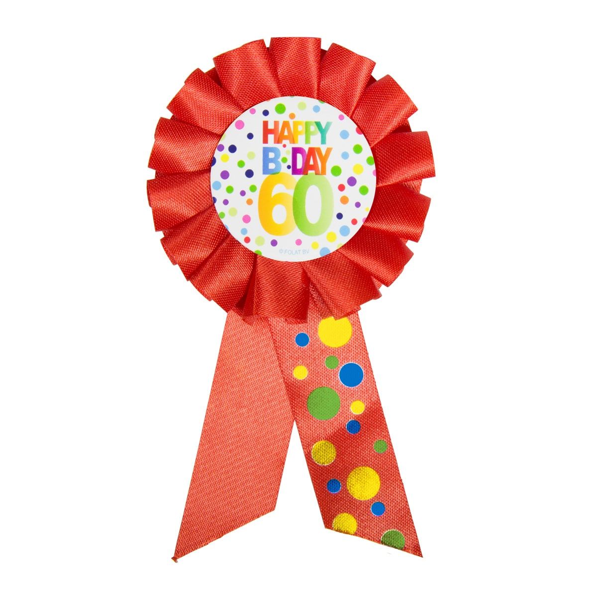 60 Jaar Happy Birthday Stippen Rozet