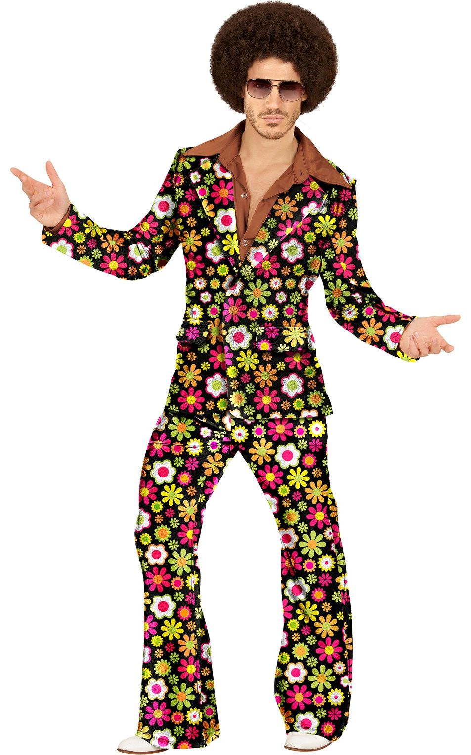 60's Hippie Flowers Kostuum Heren