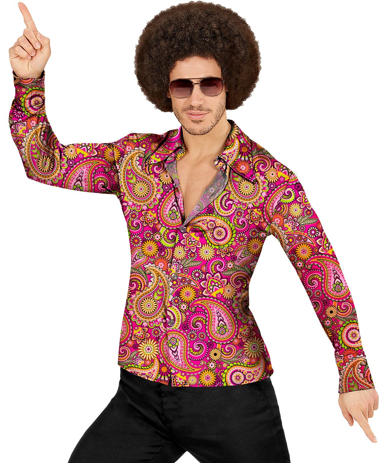 60's Hippie Style Shirt Heren