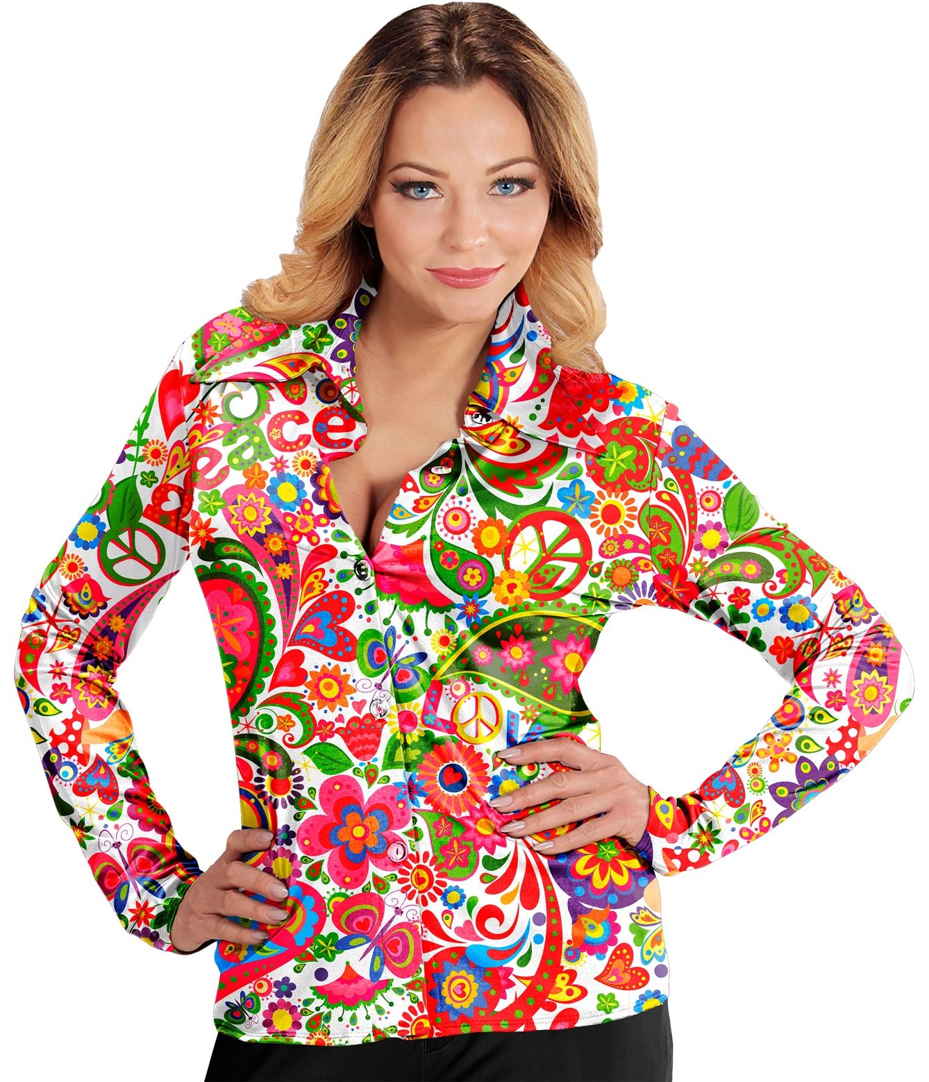 60's Peace Tribe Shirt Dames