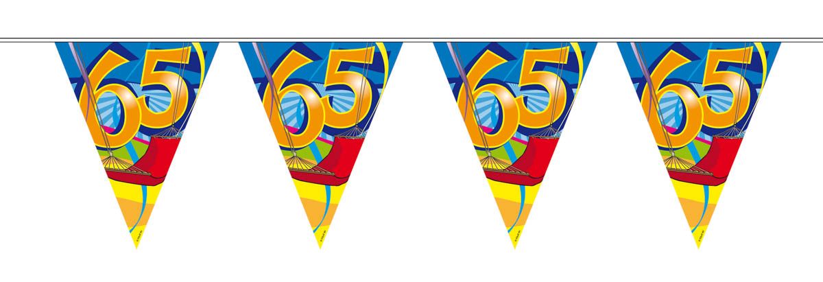 65 jaar verjaardag vlaggenlijn