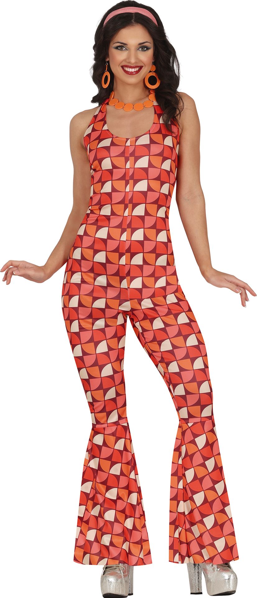 70's Disco Dames Kostuum Oranje