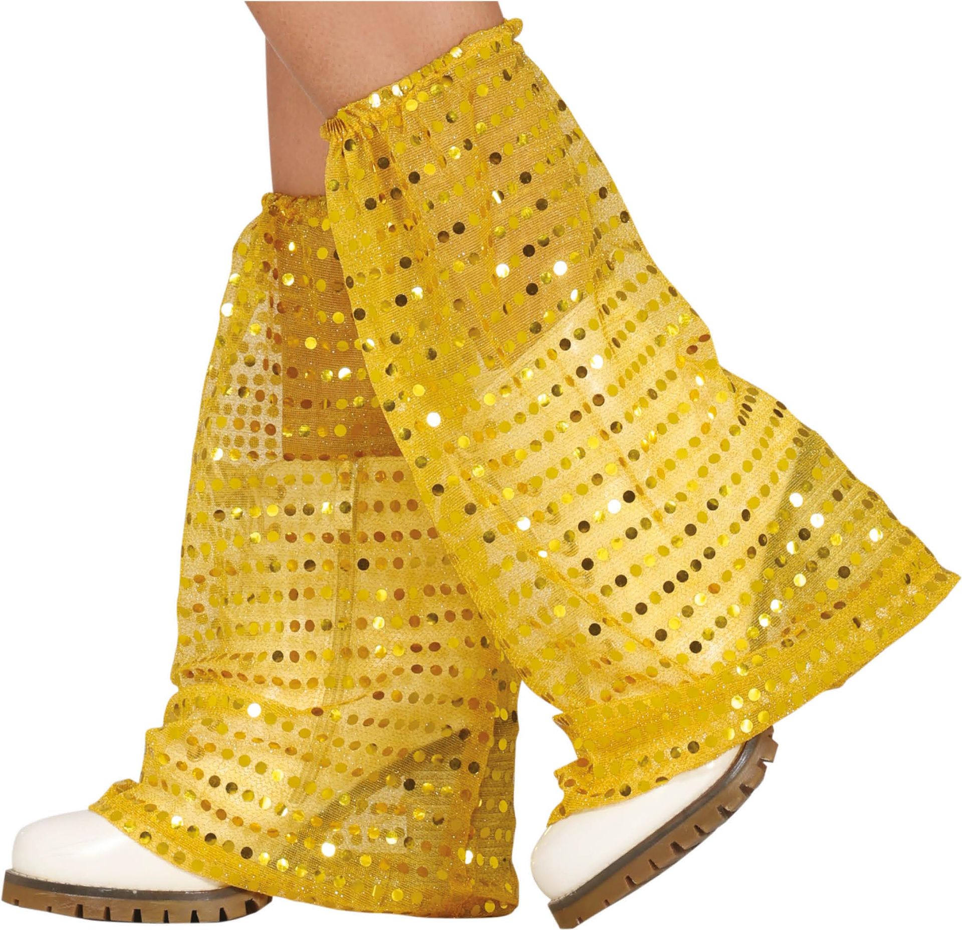 70's Gouden Beenwarmers Pailletten Disco