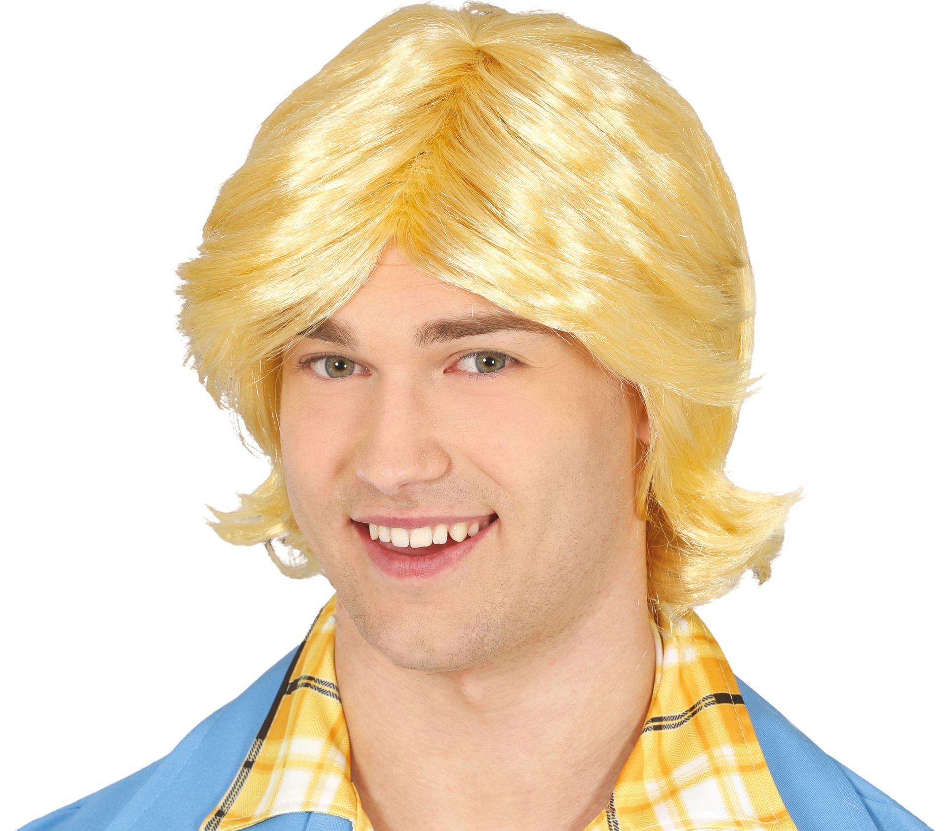 70's Retro Blonde Pruik