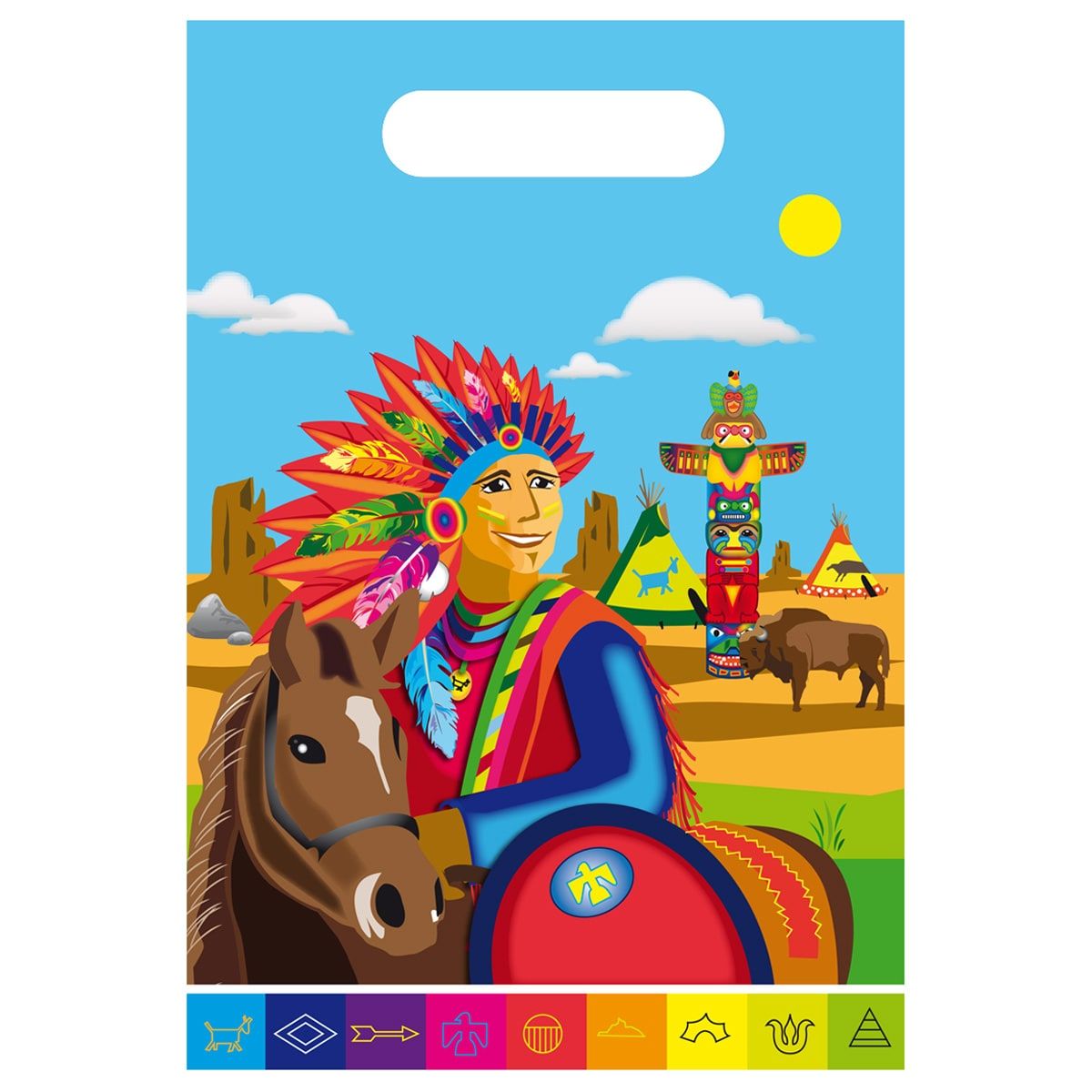 8 Indianen Party Uitdeelzakjes