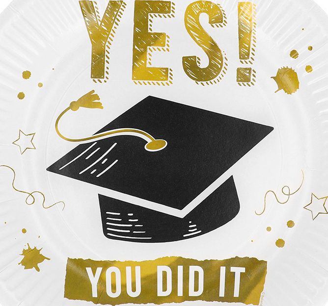 8 Papieren Bordjes Geslaagd