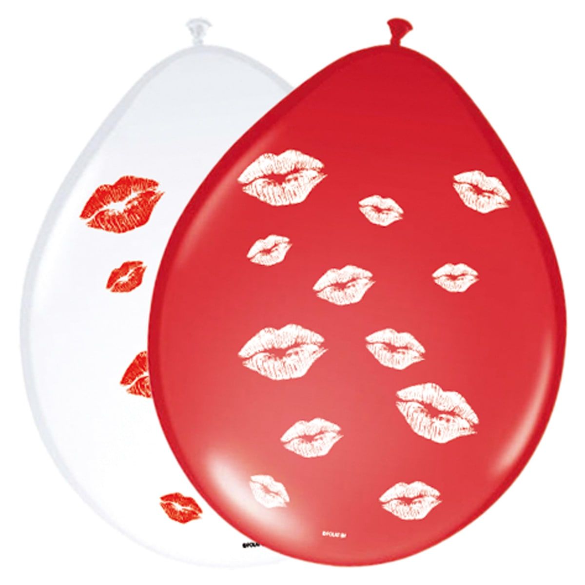 8 romantische ballonnen met lippen