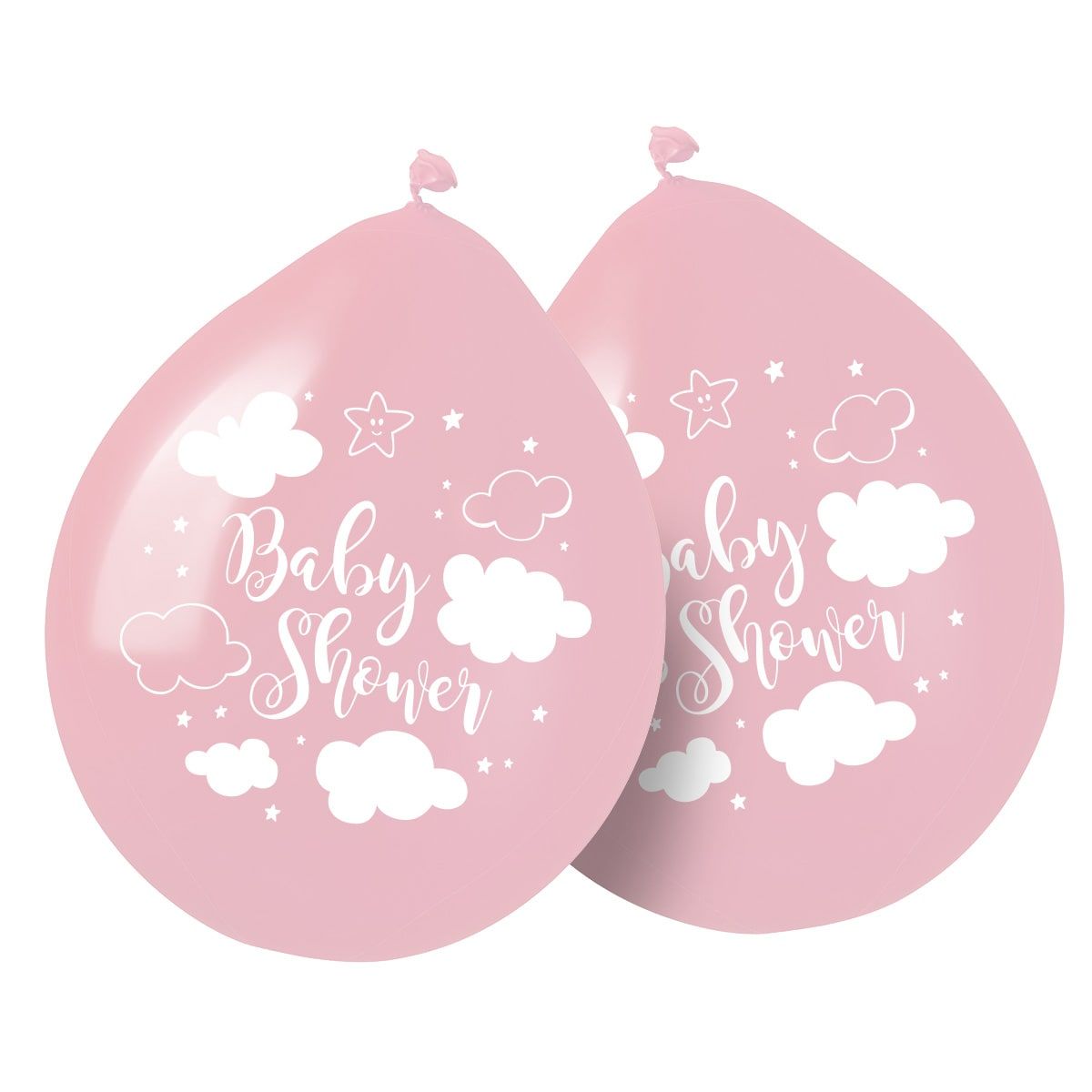8 roze babyshower meisje ballonnen 30cm