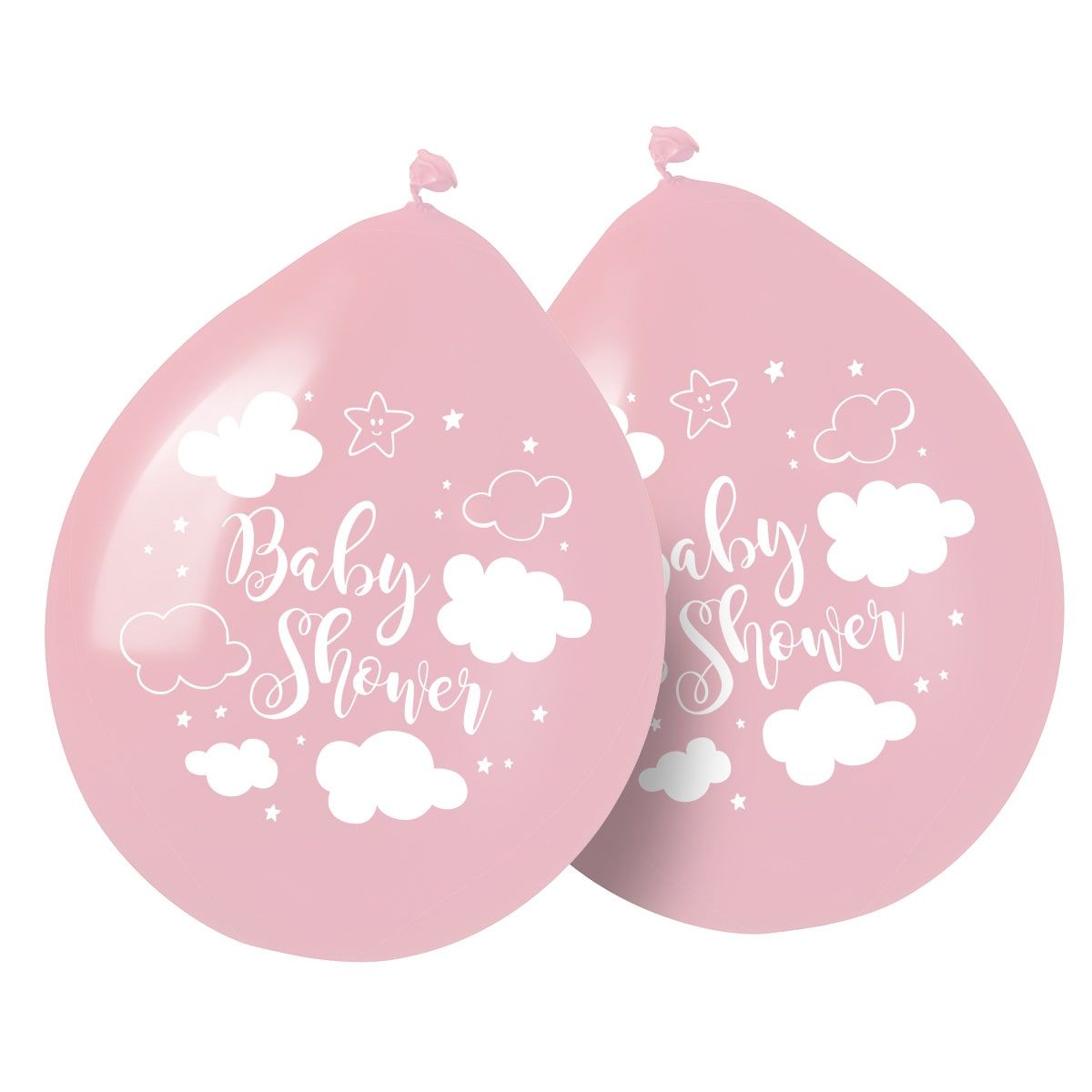 8 Roze Babyshower Meisje Ballonnen 30cm