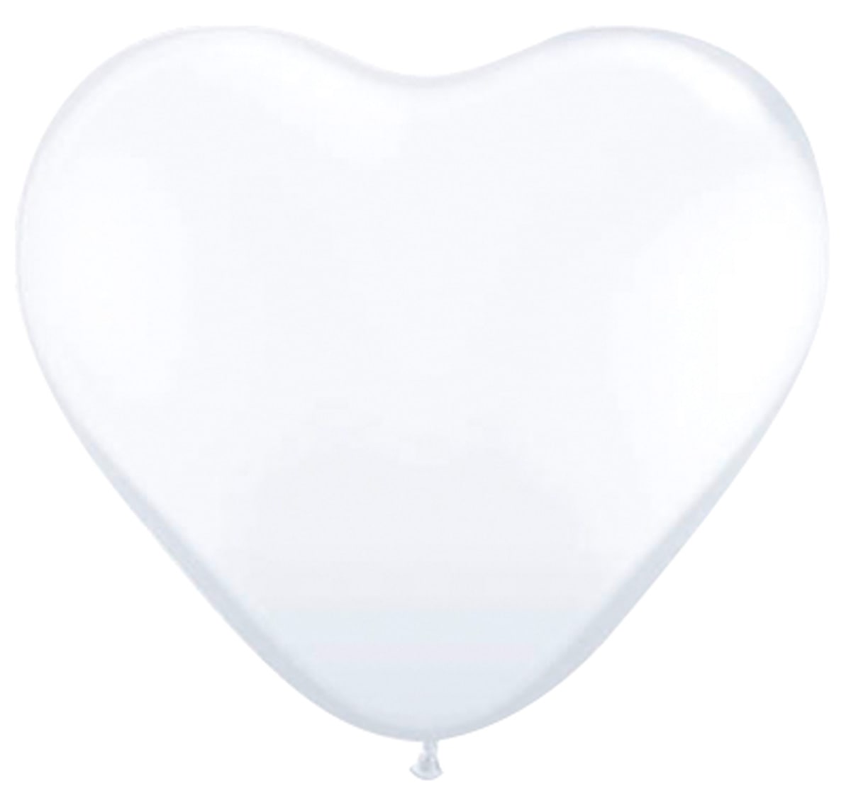 8 witte hartvormige ballonnen 30cm
