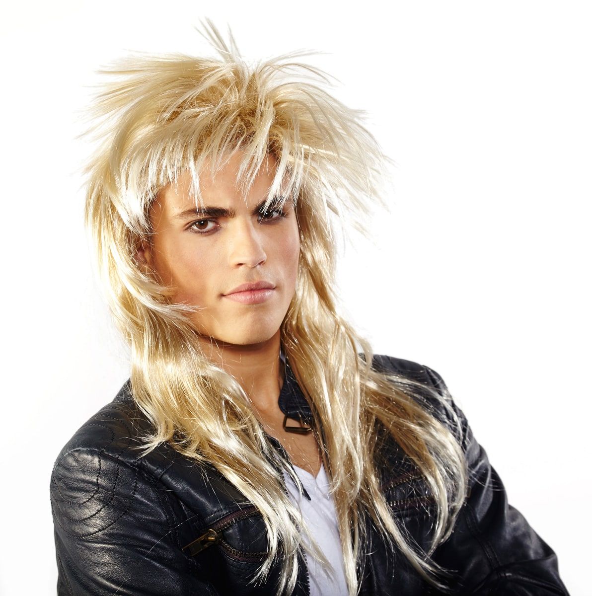 80's Rocker Pruik Blond
