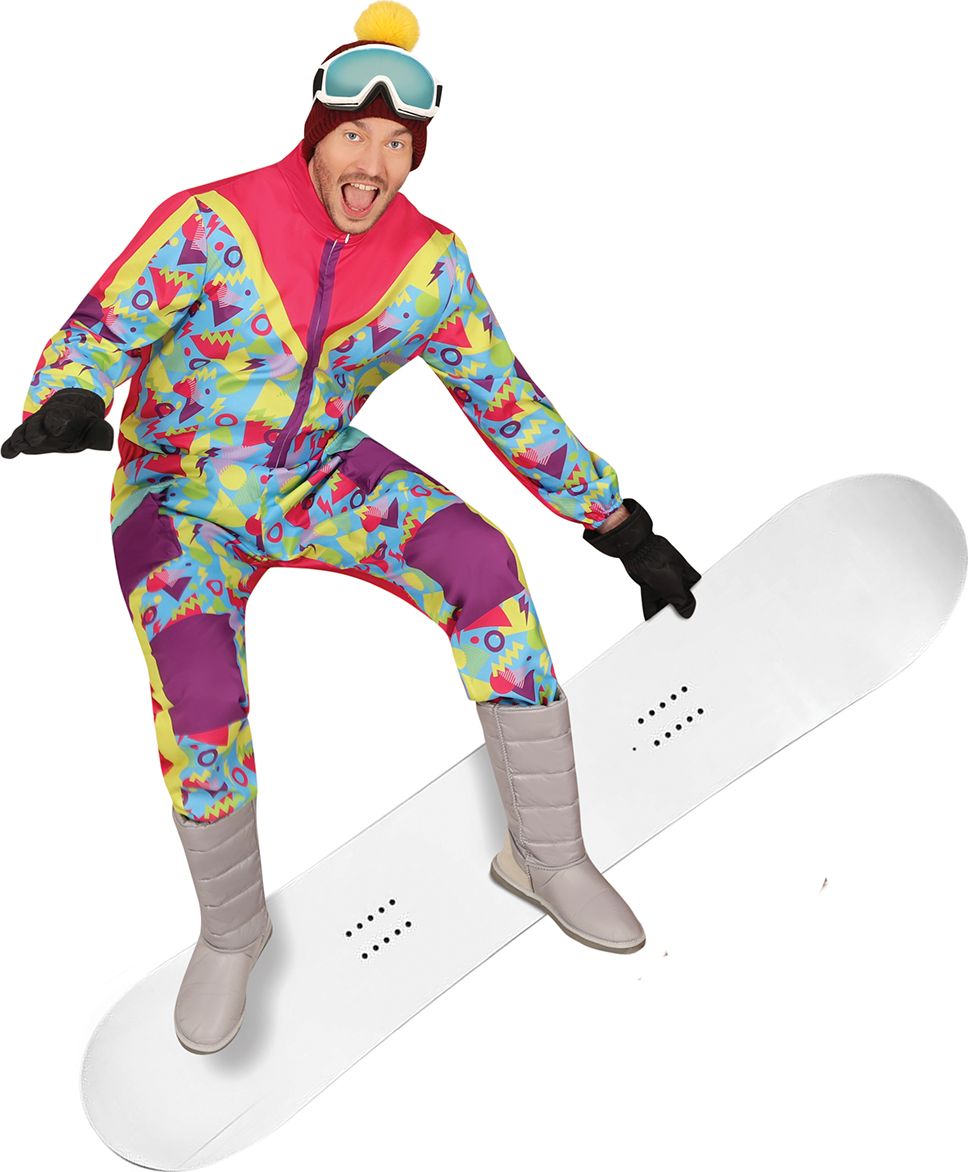80's Skiër Kostuum Carnaval Multicolor Heren