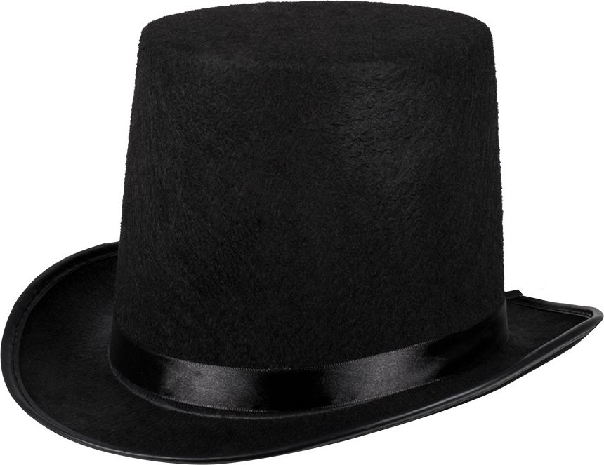 Abraham Lincoln zwarte hoge hoed