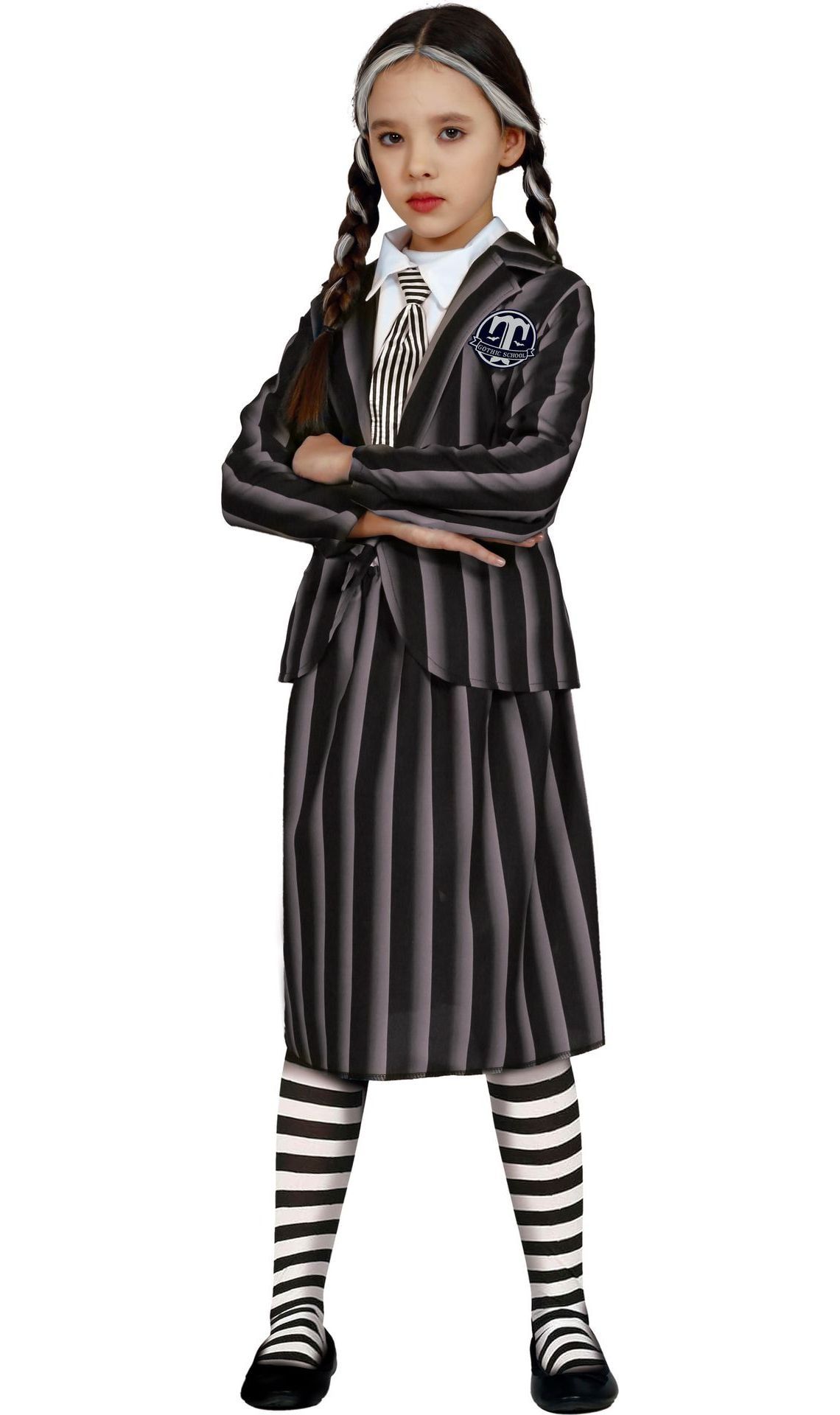 Addams Family Wednesday Kostuum Kind