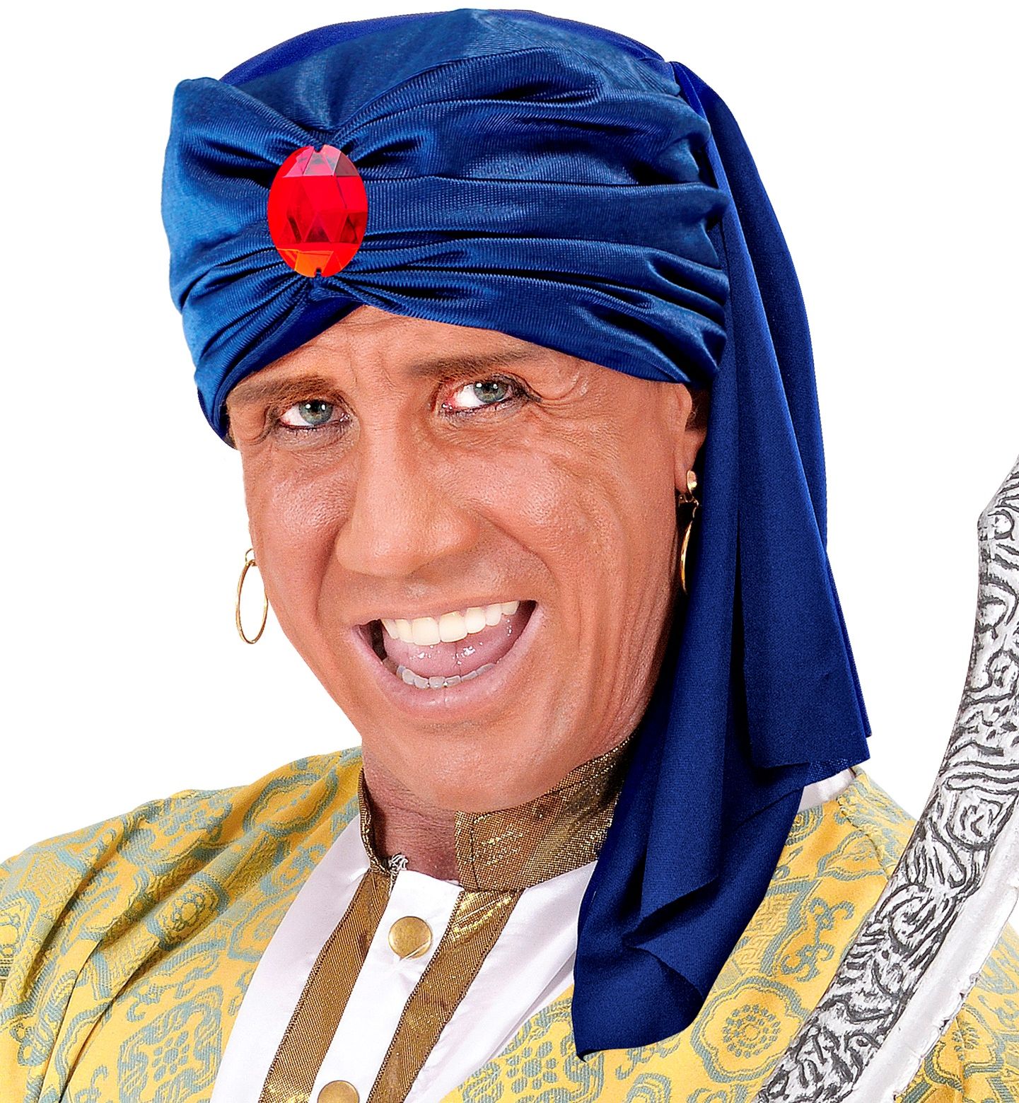 Ali Baba Tulband met Rode Edelsteen