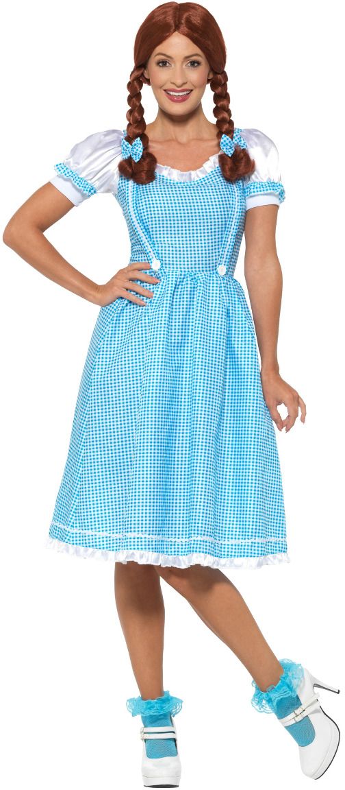 Alice in Wonderland blauw witte jurkje