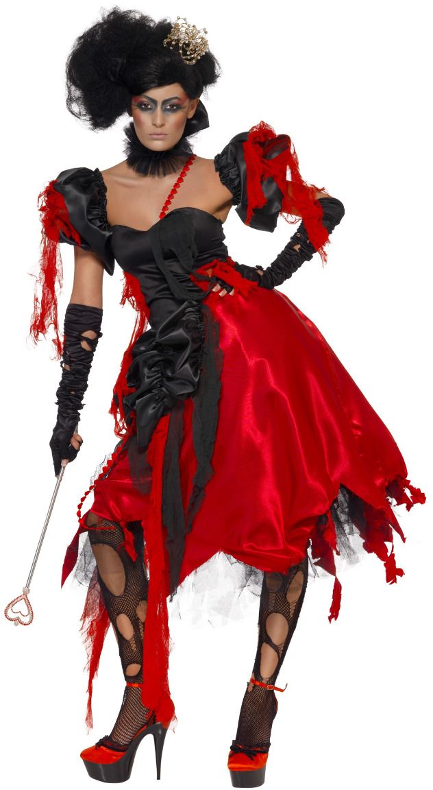 Alice In Wonderland Queen Of Hearts Horror Outfit