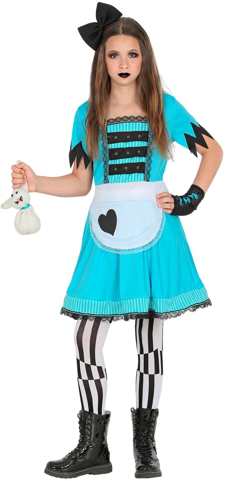 Alice in wonderland rocker kostuum kind