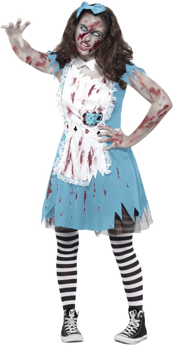 Alice In Wonderland Zombie Kostuum