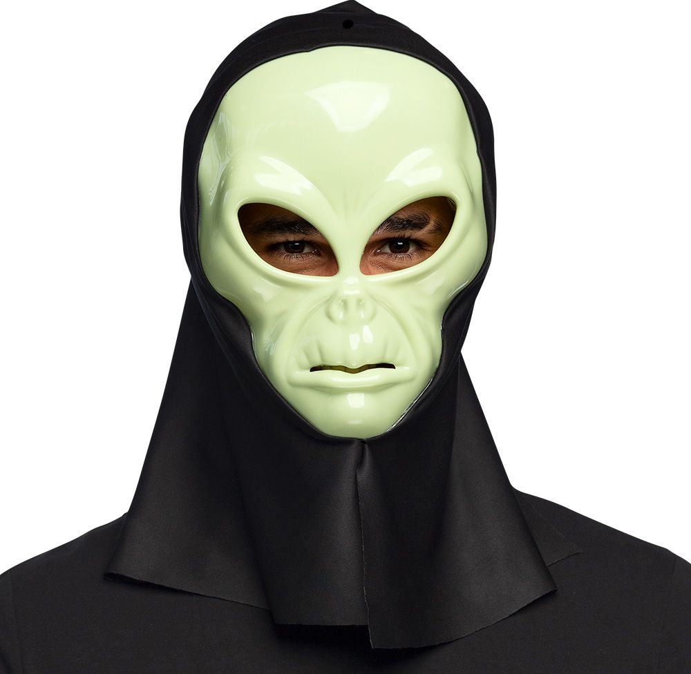 Alien Halloween Hoofdmasker met Capuchon