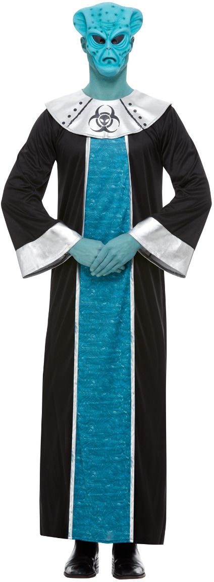 Alien Leider Kostuum Blauw