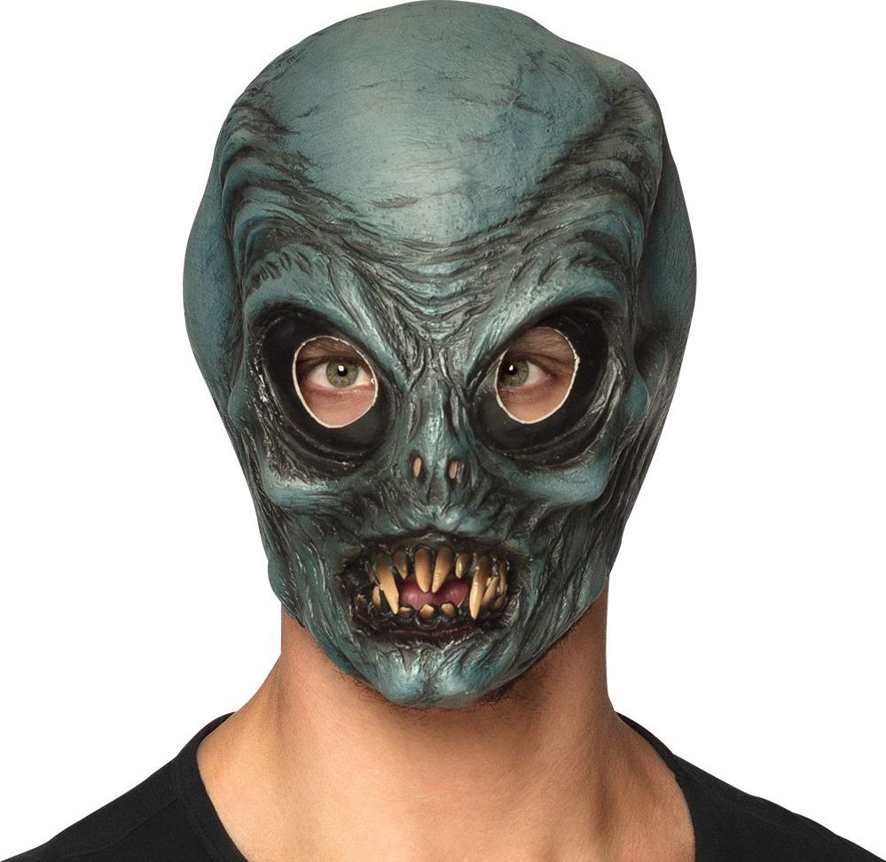 Alien Monster Hoofdmasker Groen