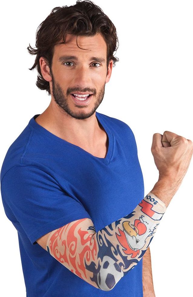 Allez France Supporter Tattoo Mouw
