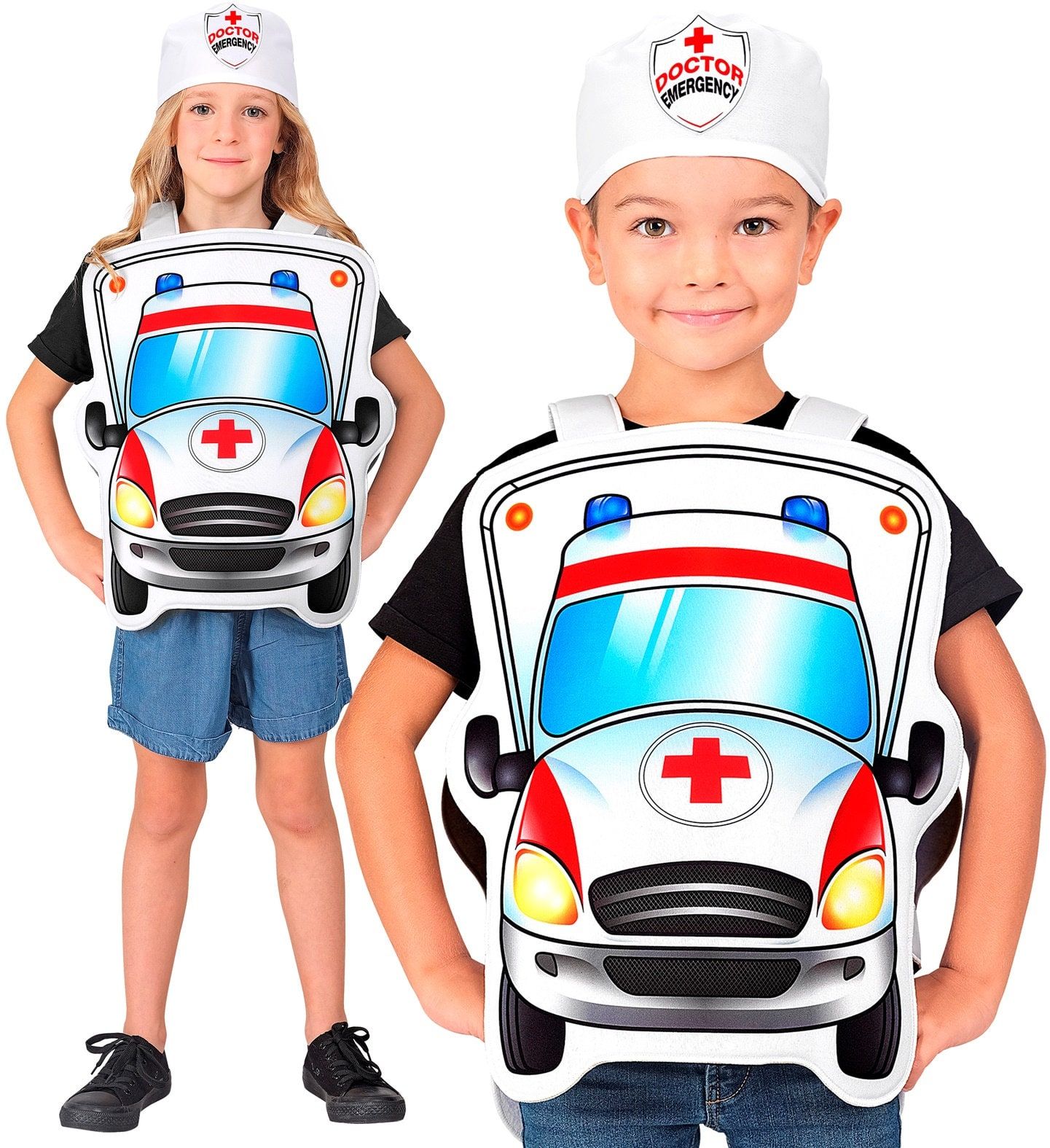 Ambulance Kostuum met Muts Set Kinderen 110-116 cm