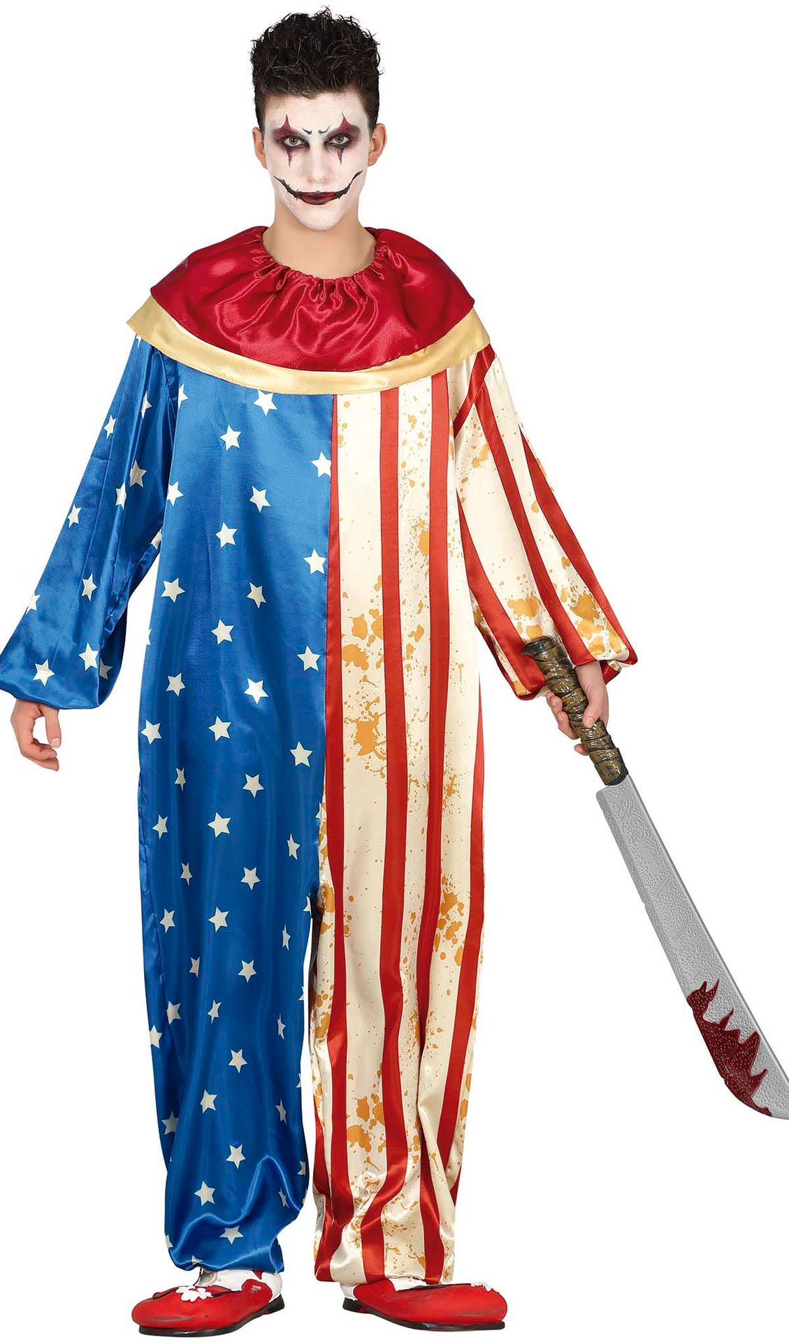 Amerikaanse Killerclown Kostuum Tiener 14-16 Jaar