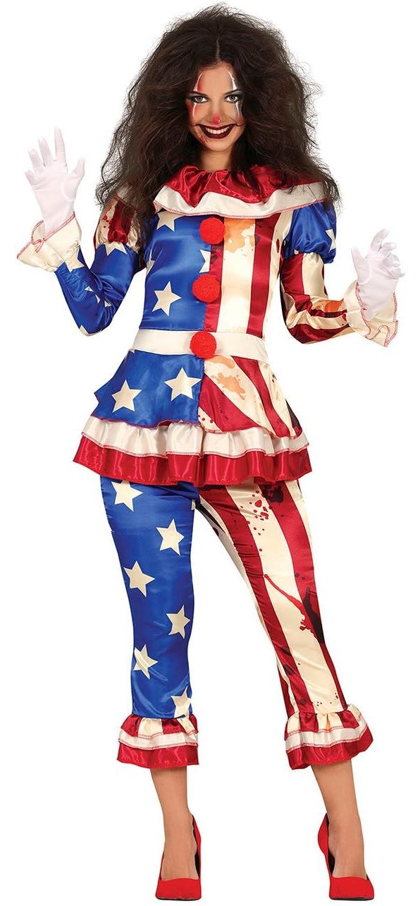 Amerikaanse patriot killer clown dames